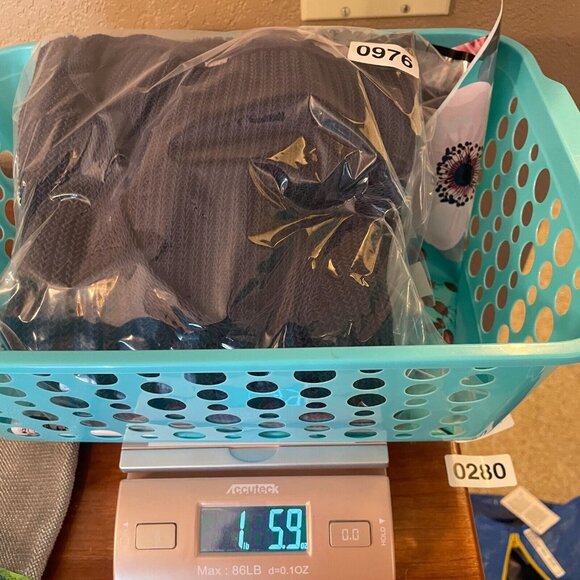 Athleta Highline Sweater Sz Large Tunic Blue V-Neck Knit Preppy Neutral Normcore - Picture 15 of 15